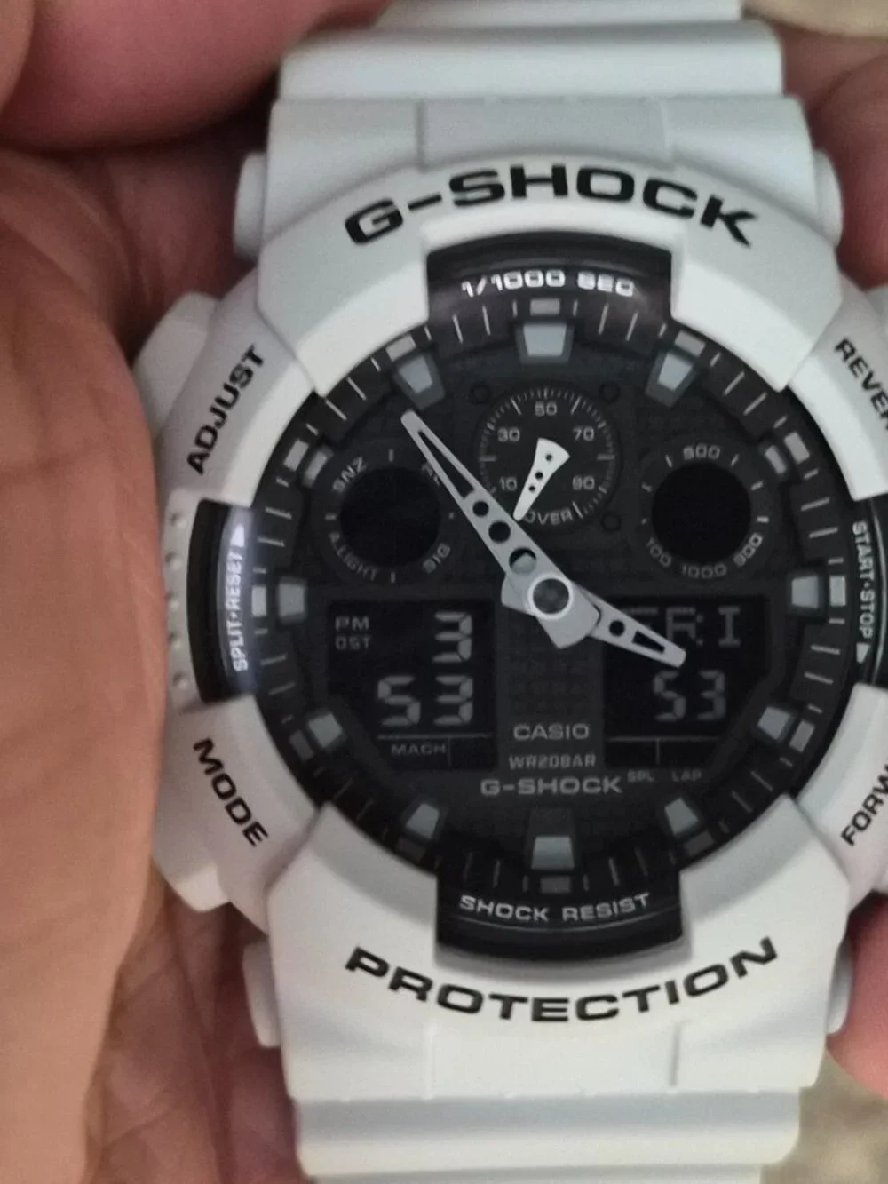 Casio G Shock Dove Gray Digital and analog NWOT condition